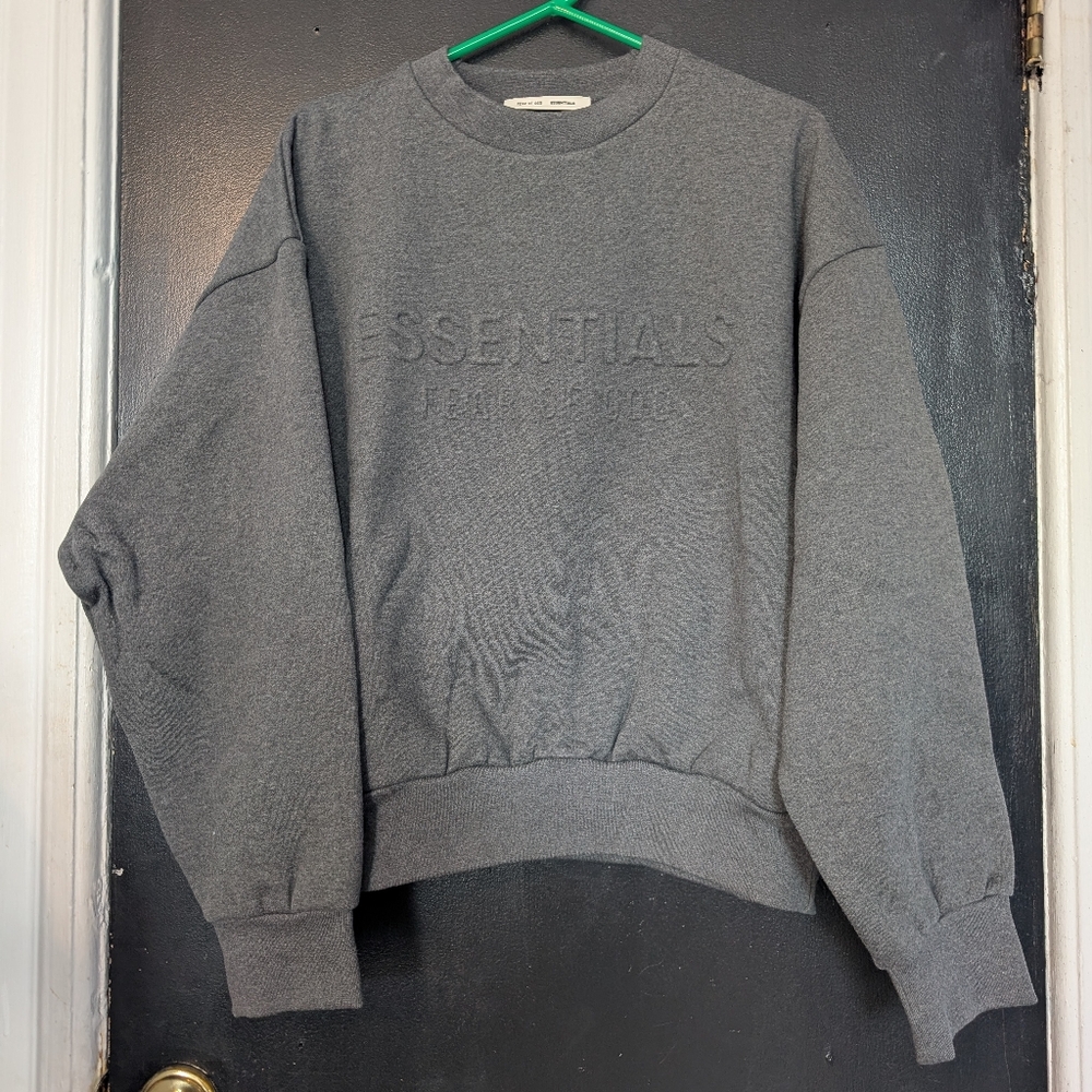 Essentials Sweatshirt Fear Of God Crew Neck Sweatshirt Gray Men's BNWT